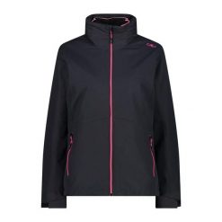 Kurtka damska turystyczna CMP 32Z1436D. Czarne kurtki sportowe damskie CMP, l, bez wzorów, bez ramiączek, bez kaptura, trekkingowe. W wyprzedaży za 454.99 zł.