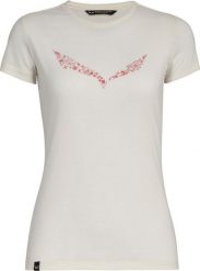 Salewa Koszulka damska Solid Dry W s/s Tee. white r. XS. Białe bluzki damskie Salewa, s, bez wzorów, bez kołnierzyka, bez ramiączek. Za 181.28 zł.