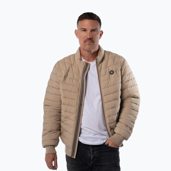 Kurtka męska Pitbull Naylor Padded. Brązowe kurtki męskie PITBULL, l, bez wzorów, z nylonu, eleganckie, bez kaptura. Za 299.99 zł.