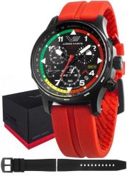 Zegarek męski Vostok Europe VK68-592C775 czerwony. Czerwone zegarki męskie Vostok Europe, bez wzorów. Za 2,090.00 zł.