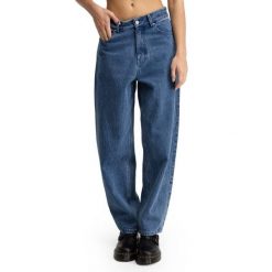 Damskie dżinsy barrel z wysokim stanem Lifestyle Siroko Voyager-W Blue. Niebieskie jeansy damskie SIROKO, bez wzorów, z bawełny, klasyczne, z podwyższonym stanem. Za 253.00 zł.