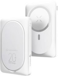 Powerbank zgodny z MagSafe Forcell F-Energy MagStand F10K2 QC3.0 PD 5A 20W 10000 mAh biały. Białe powerbanki ForCell. Za 178.93 zł.