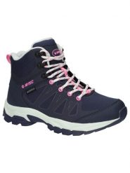 Buty trekkingowe damskie Hi-Tec Raven Mid Wp. Niebieskie obuwie trekkingowe damskie Hi-tec, z materiału, bez zapięcia. Za 459.99 zł.