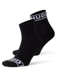 HUGO Skarpety w 2-paku - 2P SH LOGO CC W Kobiety Bawełna czarny|biały, 35-38. Białe skarpetki damskie Hugo, bez wzorów, z bawełny. Za 59.95 zł.
