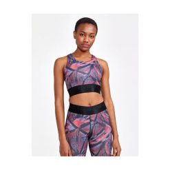 Damski tank top Craft Core Essence Sports. Czarne topy damskie Craft, bez wzorów, klasyczne, bez kołnierzyka, bez ramiączek. Za 201.50 zł.