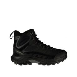 Buty wędrówkowe Merrell Speed Strike 2 Thermo Mid Wp Noir. Czarne obuwie trekkingowe damskie Merrell, z gumy, bez zapięcia. Za 621.25 zł.