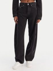 Tommy Jeans Jeansy DW0DW22522 Czarny Barrel Fit. Czarne jeansy damskie Tommy Jeans, bez wzorów, z bawełny. Za 449.99 zł.