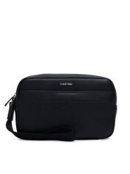 Calvin Klein Saszetka Raised Pouch W/ Handle LV04D1277G Czarny. Czarne saszetki i nerki męskie Calvin Klein, bez wzorów, ze skóry. Za 289.99 zł.