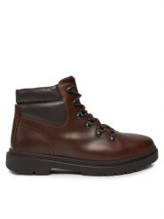 Geox Trzewiki Calaita E U46HBH 000FF C6003 Brązowy. Brązowe botki męskie Geox, bez wzorów, ze skóry, bez obcasa, bez zapięcia. Za 329.99 zł.