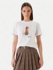 Barbour T-Shirt Bedale LTS0715WH11 Biały Regular Fit. Białe t-shirty damskie Barbour, bez wzorów, z bawełny, bez kołnierzyka, bez ramiączek. Za 169.99 zł.