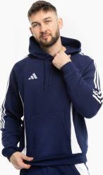 Adidas Bluza męska adidas Tiro 24 Sweat Hooded niebieska IR7546 S. Niebieskie bluzy męskie Adidas, m, bez wzorów, bez kaptura. Za 230.35 zł.