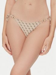 Guess Dół od bikini E5GO27 KCRL2 Beżowy. Brązowe bikini Guess, z aplikacjami, z syntetyku. Za 149.99 zł.