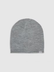 4F Czapka zimowa uniseks - szara Uniwersalny. Szare czapki męskie 4F, na zimę, bez wzorów, z materiału. Za 39.99 zł.