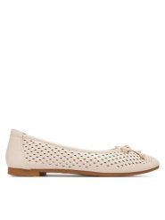 Clara Barson Baleriny WFA3602-3 Beżowy. Brązowe balerinki damskie Clara Barson, bez wzorów, z materiału, bez obcasa, bez zapięcia. Za 69.99 zł.