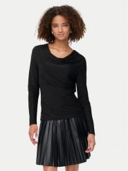 ONLY Bluzka Rich 15360265 Czarny Regular Fit. Czarne bluzki damskie ONLY, xl, bez wzorów, z syntetyku, bez kołnierzyka, bez ramiączek. Za 119.99 zł.