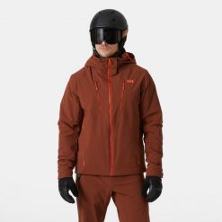 Kurtka narciarska Helly Hansen Alpha 4.0. Brązowe kurtki sportowe męskie Helly Hansen, na zimę, m, bez wzorów, bez kaptura, narciarskie. W wyprzedaży za 1,669.50 zł.