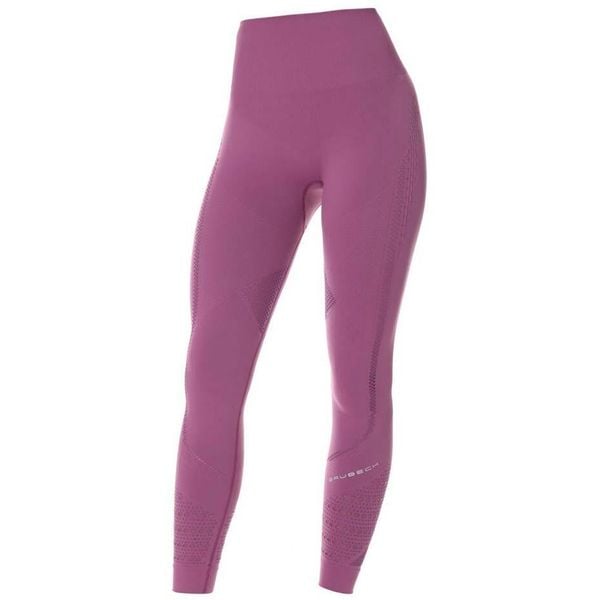 Legginsy damskie BRUBECK GYM. Fioletowe legginsy damskie Brubeck, bez wzorów, z tkaniny. Za 142.99 zł.