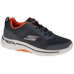 Tenisówki Skechers Model Go Walk Arch Fit-idyllic Kolor Szary. Brązowe trampki męskie Skechers, bez wzorów, casualowe, bez zapięcia. Za 369.00 zł.