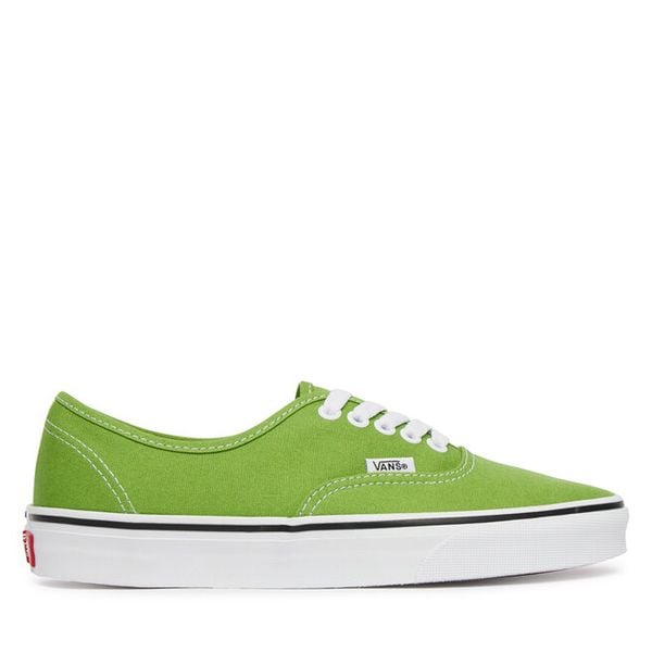 Tenisówki Vans. Zielone trampki i tenisówki damskie Vans, bez wzorów, bez zapięcia. Za 207.99 zł.