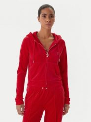 Juicy Couture Bluza Madison JCWAS225306 Czerwony Slim Fit. Czerwone bluzy damskie Juicy Couture, s, bez wzorów, z syntetyku, bez ramiączek, bez kaptura. Za 309.99 zł.