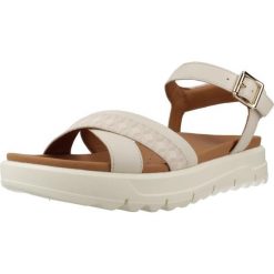 Sandały GEOX D XAND 2.1S Beżowy. Brązowe sandały damskie Geox, bez wzorów, ze skóry, bez obcasa, bez zapięcia. Za 399.99 zł.