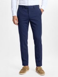 Finshley & Harding London spodnie garniturowe Mężczyźni Slim Fit niebieski, 98. Niebieskie garnitury męskie Finshley & Harding London, m, bez wzorów, z syntetyku, biznesowe. Za 349.95 zł.