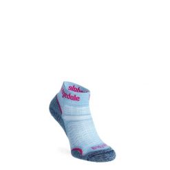 Skarpety turystyczne damskie Bridgedale Hike Ultralight Performance Ankle. Niebieskie skarpetki damskie Scarpa, bez wzorów. Za 82.89 zł.