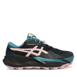 Buty do biegania Asics. Czarne obuwie sportowe damskie Asics, bez wzorów, bez zapięcia, do biegania. Za 769.99 zł.