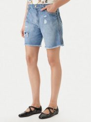 Just Cavalli Szorty jeansowe 80PAD5S5 CDWCD Granatowy Loose Fit. Niebieskie szorty damskie Just Cavalli, bez wzorów, z bawełny. Za 1,123.99 zł.