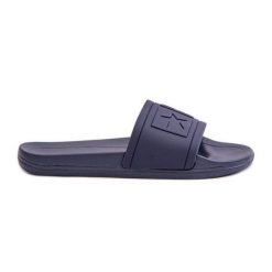 Damskie Klapki Big Star DD274A269 Granatowe niebieskie. Niebieskie klapki damskie na lato, bez wzorów, casualowe, bez obcasa, bez zapięcia. Za 135.46 zł.