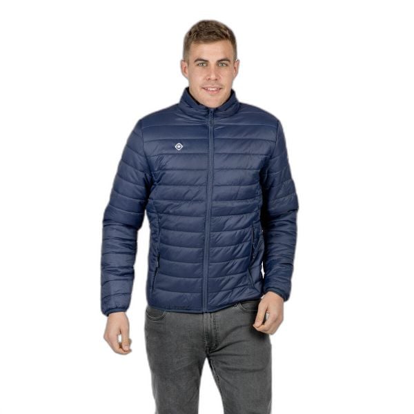 Lekka kurtka do wędrówek i trekkingu dla mężczyzn NASSER M Izas. Niebieskie kurtki męskie IZAS, m, bez wzorów, z puchu, bez kaptura. Za 335.99 zł.