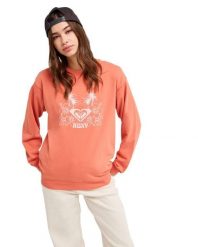Bluza damska SURF STOKED TERRY VINT. Brązowe bluzy damskie Roxy, m, bez wzorów, z bawełny, klasyczne, bez ramiączek, bez kaptura. Za 132.99 zł.