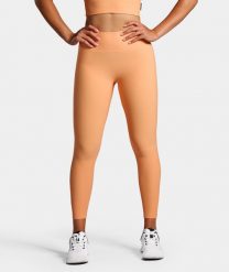 Legginsy Rib sportowe damskie. Brązowe legginsy damskie NORDICDOTS, bez wzorów, z materiału. Za 365.00 zł.