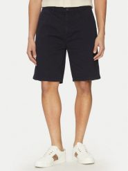 Guess Jeans Szorty materiałowe M5GD44 WGCV1 Granatowy Regular Fit. Niebieskie szorty męskie Guess Jeans, z aplikacjami, z bawełny. Za 179.99 zł.