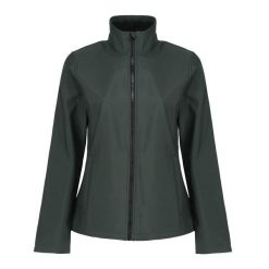 Kurtka Softshellowa Damska Do Druku. Czarne kurtki sportowe damskie Regatta, xl, bez wzorów, z softshellu, bez ramiączek, bez kaptura, trekkingowe. Za 86.99 zł.