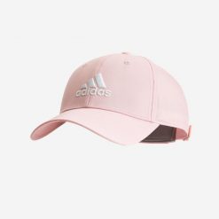 Czapka różowa ADIDAS. Czerwone czapki damskie Adidas, bez wzorów, sportowe. W wyprzedaży za 59.99 zł.