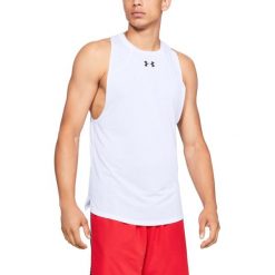 Under Armour Baseline Performance Podkoszulek Biały. Białe t-shirty męskie Under Armour, xl, bez wzorów, z materiału, bez kołnierzyka, bez ramiączek. Za 171.95 zł.