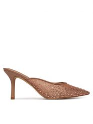 Aldo Klapki Mera 14241568 Brązowy. Brązowe klapki damskie Aldo, bez wzorów, z materiału, bez obcasa, bez zapięcia. Za 419.99 zł.