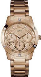 Zegarek Guess Guess W0778L3 zegarek damski różowe złoto 40 mm. Czerwone zegarki damskie Guess, złote. Za 476.63 zł.
