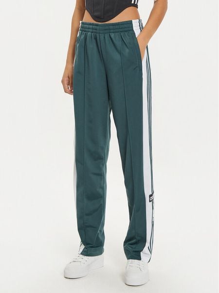 Adidas Spodnie dresowe Adibreak IZ2761 Zielony Loose Fit. Zielone spodnie dresowe damskie Adidas, bez wzorów, z dresówki. Za 219.99 zł.