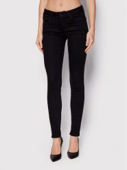 Guess Jeansy Annette W2YA99 D4PZ1 Czarny Skinny Fit. Czarne jeansy damskie Guess, z aplikacjami, z jeansu. Za 329.99 zł.
