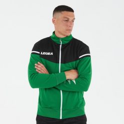 Męska Kurtka Trekkingowa Lekka 100% Poliester Zielono-Czarna. Czarne kurtki sportowe męskie Legea, m, bez wzorów, z bawełny, z kapturem, do biegania. Za 96.00 zł.