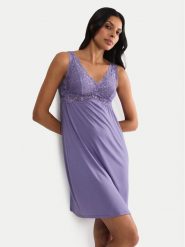 Triumph Koszula nocna Timeless Sensuality 10227238 Fioletowy Regular Fit. Fioletowe koszule nocne damskie Triumph, bez wzorów, z lyocellu, bez ramiączek. Za 189.99 zł.