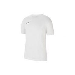 T-shirt sportowy z krótkim rękawem męski Nike Dri-Fit Park 20 Tee. Białe koszulki sportowe męskie Nike, m, bez wzorów, z bawełny, bez ramiączek, na fitness i siłownię, dri-fit (nike). Za 99.99 zł.