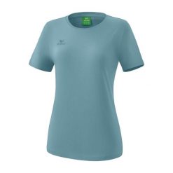 Koszulka damska Erima Teamsport. Niebieskie bluzki damskie Erima, bez wzorów, z bawełny, sportowe, bez kołnierzyka, bez ramiączek. Za 129.00 zł.