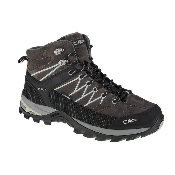 Buty trekkingowe męskie, CMP Rigel Mid. Brązowe trekkingi męskie CMP, z materiału, bez zapięcia. Za 399.99 zł.