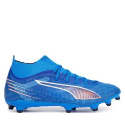 Buty do piłki nożnej Puma. Niebieskie buty sportowe męskie Puma, bez wzorów, bez zapięcia. Za 309.99 zł.