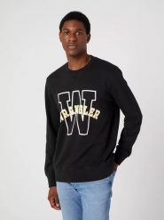 WRANGLER GRAPHIC CREW MĘSKA BLUZA KLASYCZNA LOGO NADRUK SWEAT FADED W6G8I3XV6 112331913. Bluzy męskie Wrangler, m, bez wzorów, klasyczne, bez ramiączek, bez kaptura. Za 119.99 zł.
