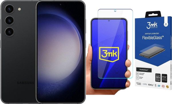 Smartfon Samsung Galaxy S23 5G 8/128GB Czarny (SM-S911BZKD) + FlexibleGlass. Czarne smartfony SAMSUNG. Za 2,287.00 zł.