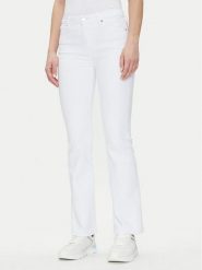 Tommy Hilfiger Jeansy Bootcut Rw White WW0WW44362 Biały Regular Fit. Białe jeansy damskie Tommy Hilfiger, bez wzorów, z bawełny. Za 309.99 zł.